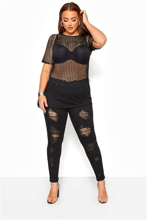 fishnet outfit plus size